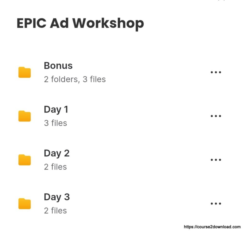 The Epic Ad Formula Workshop By Chris Rocheleau - Code Methodologi