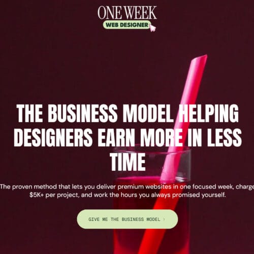 One Week Web Designer By Whitney Rose